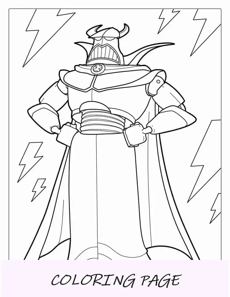 Malvorlage von Zurg aus Toy Story