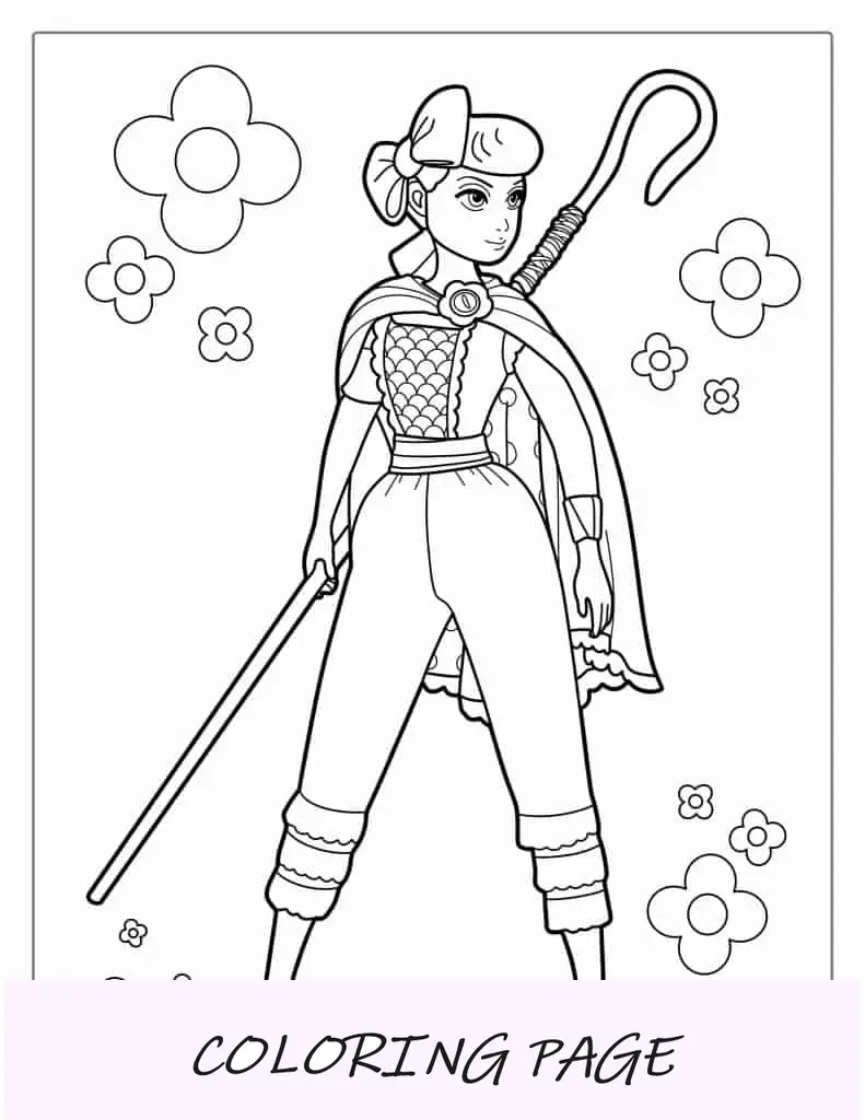 Bo Peep aus Toy Story 4 zum Ausmalen