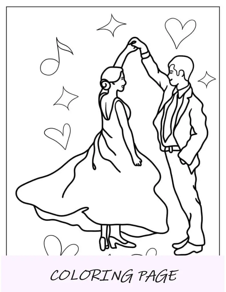 Casal dançando durante o casamento