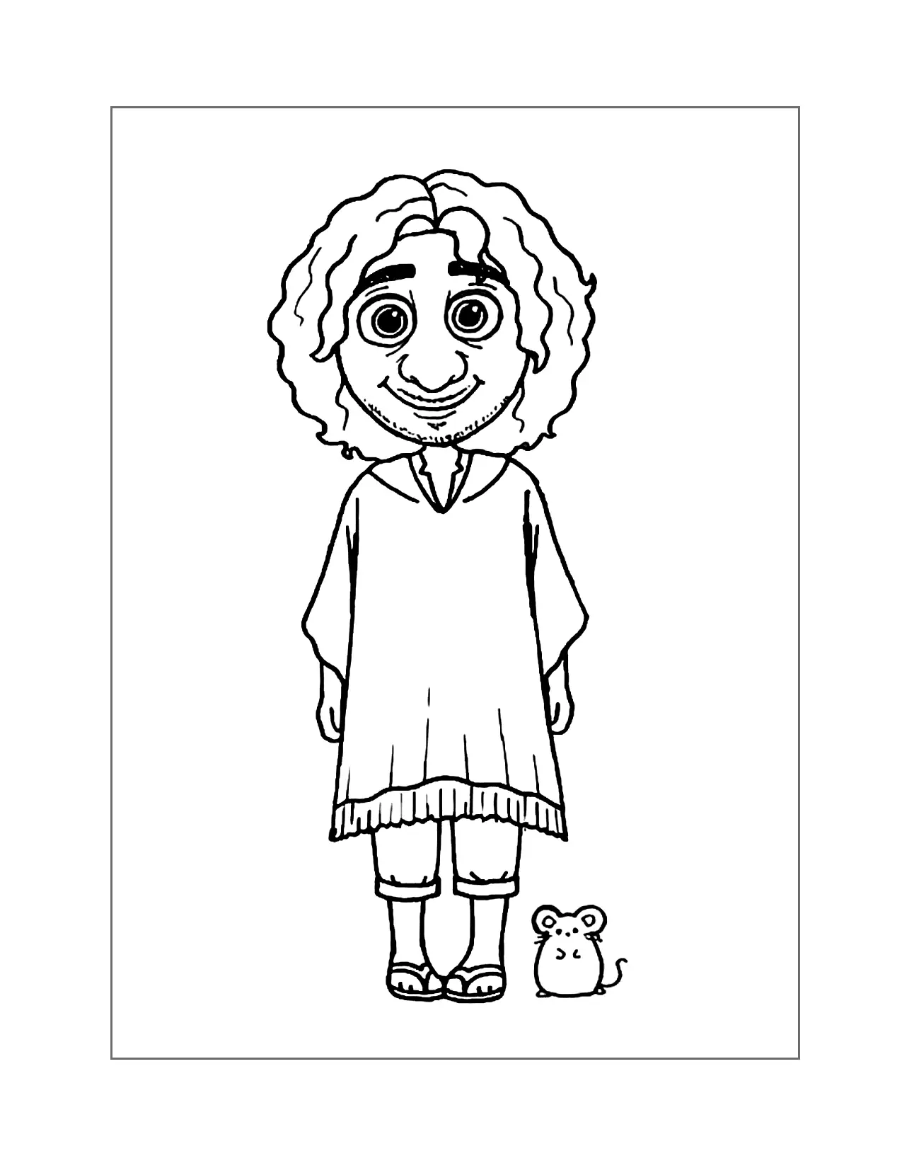 Bruno Madrigal Encanto Coloring Page