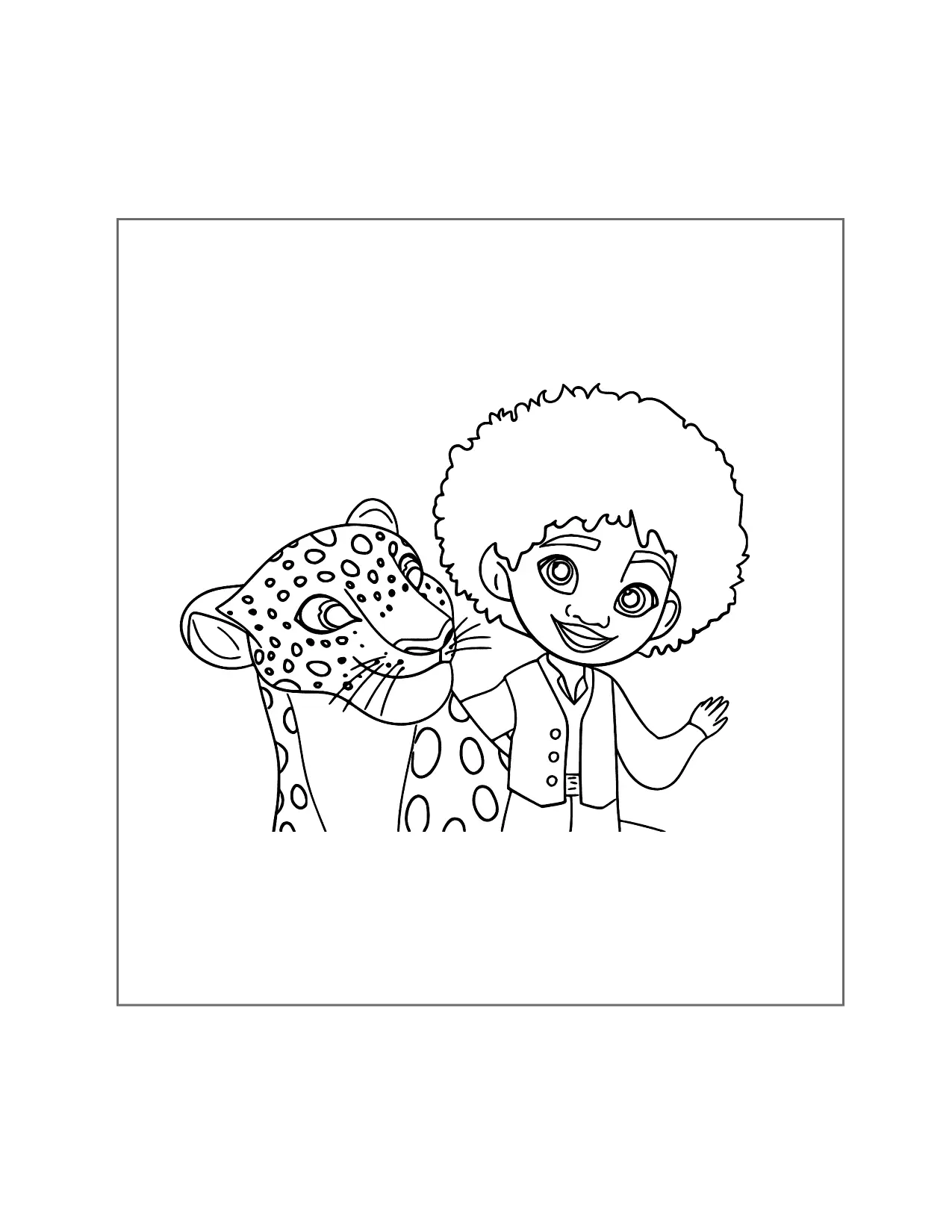 Adorable Antonio And Parce Encanto Coloring Page