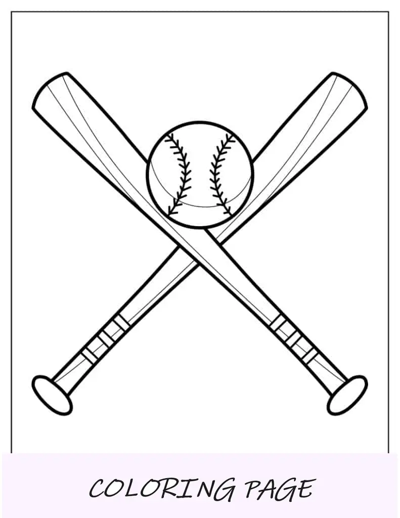Dois tacos de beisebol e uma bola