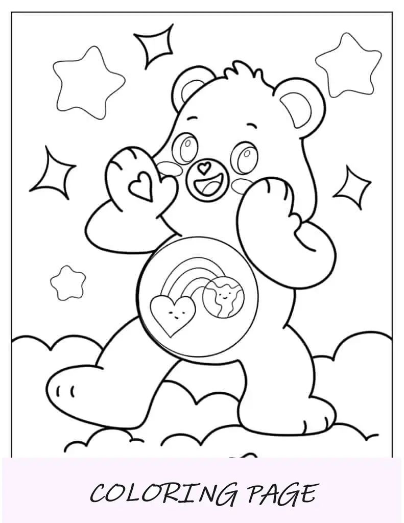 Orso dal cuore timido che grida