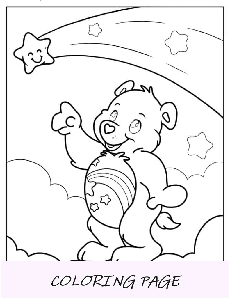 L'orso dei desideri punta verso la stella dei desideri