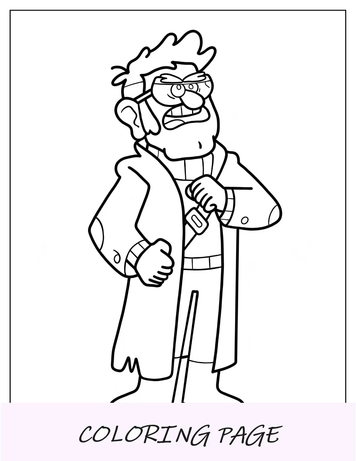 Pagina da colorare di Gravity Falls Journal 2