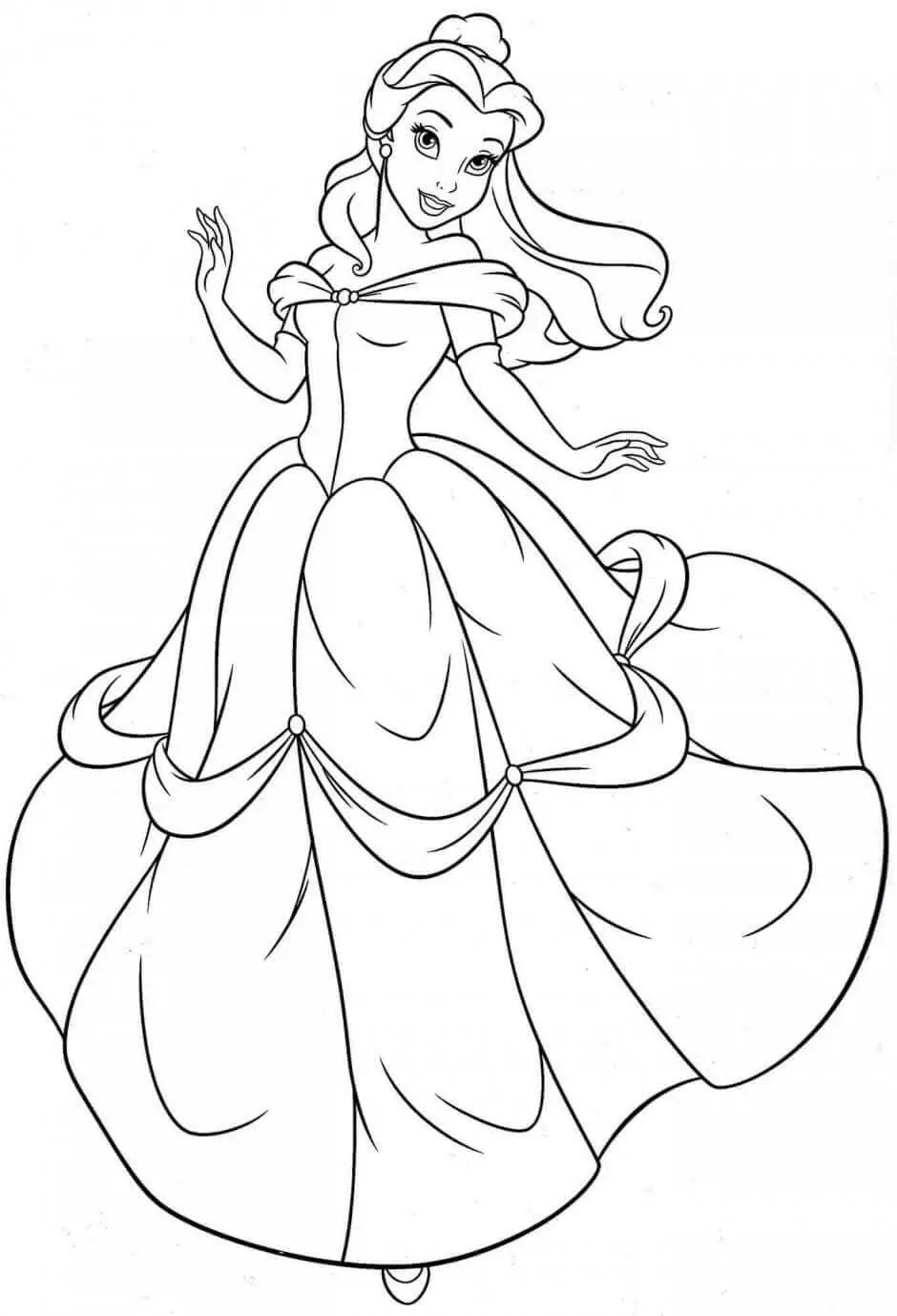 Belle Coloring Page