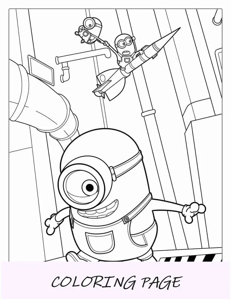 Minions no laboratório secreto