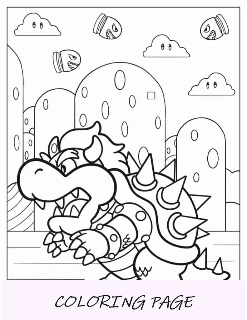 Bebê Bowser com concha pontiaguda