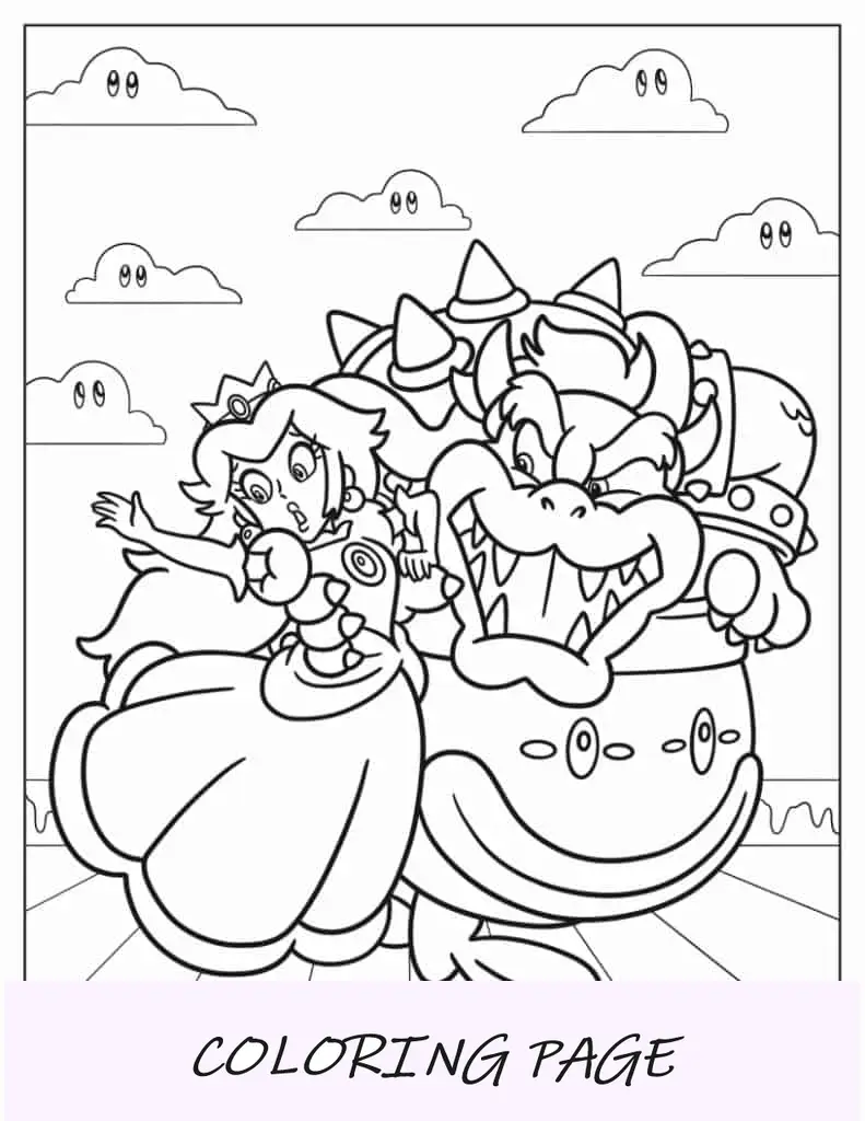 Bowser sequestra a princesa Peach