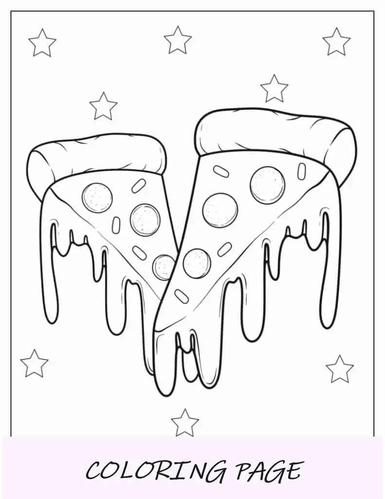 Duas deliciosas fatias de pizza