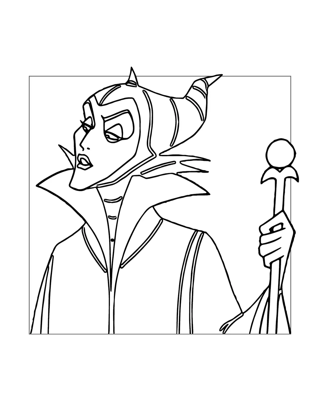 Maleficent Coloring Page