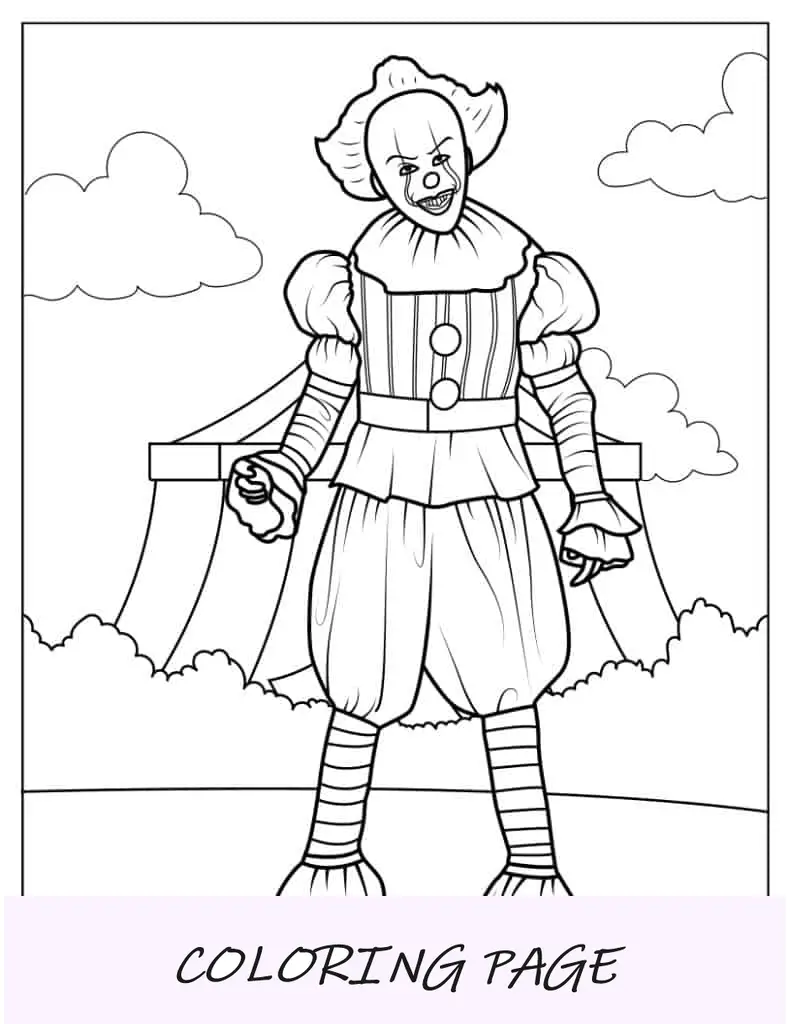 Esboço fácil do Pennywise de TI
