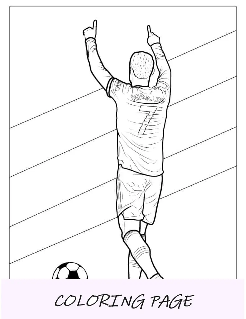 Ronaldo indica la folla che colora