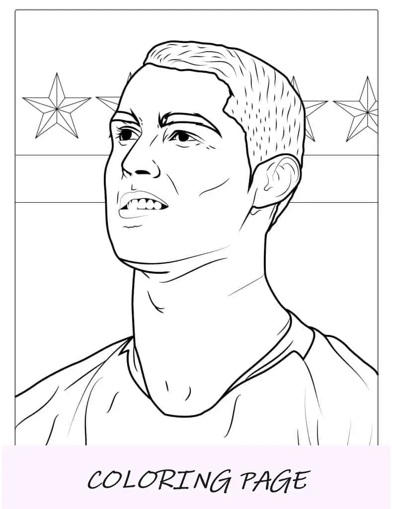 Primo piano di Cristiano Ronaldo