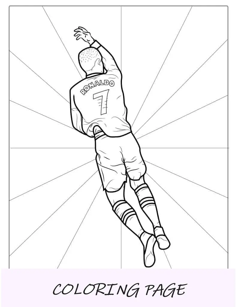 Cristiano Ronaldo dopo aver segnato colorando
