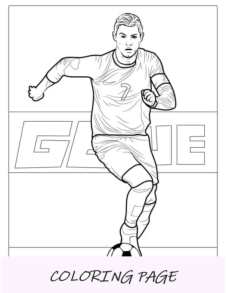 Cristiano Ronaldo dribbla la palla