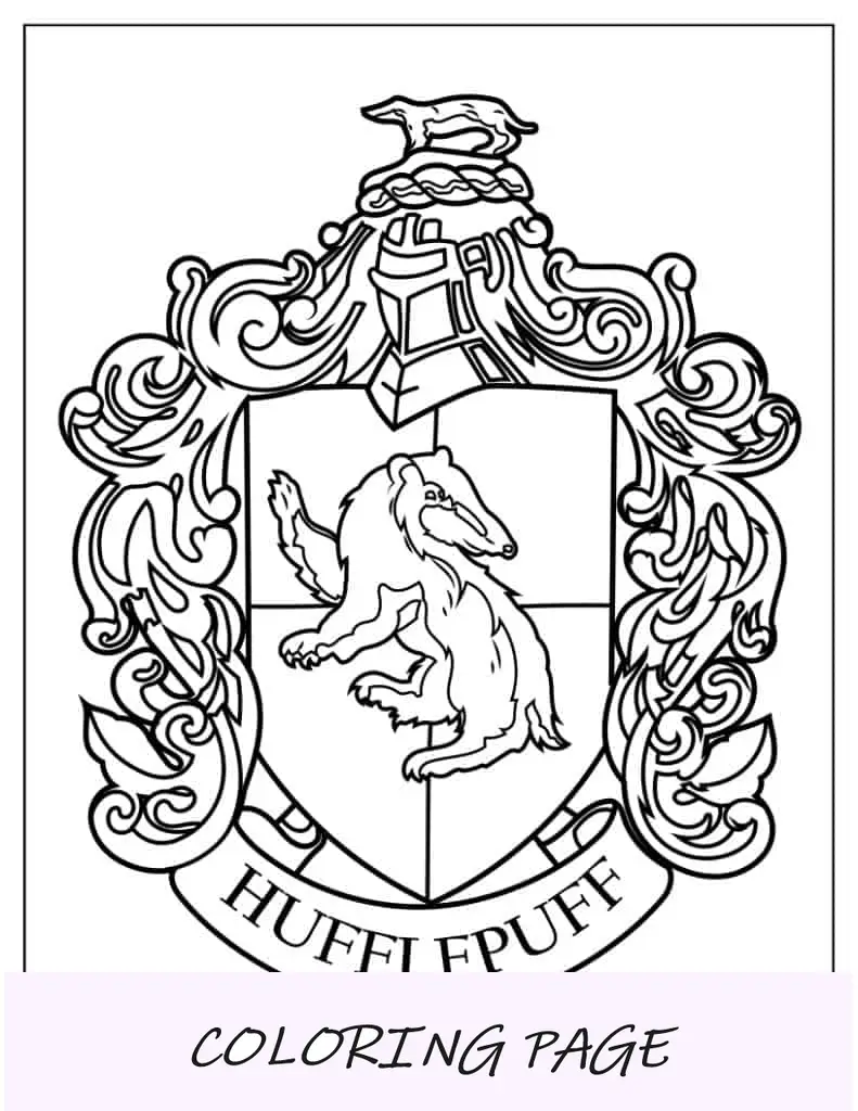 Página detalhada para colorir da insígnia da Lufa-Lufa