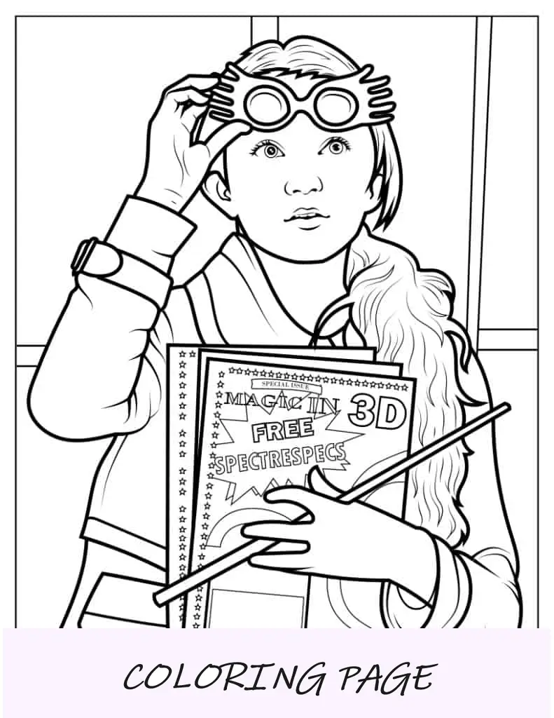 Página para colorir de Luna Lovegood