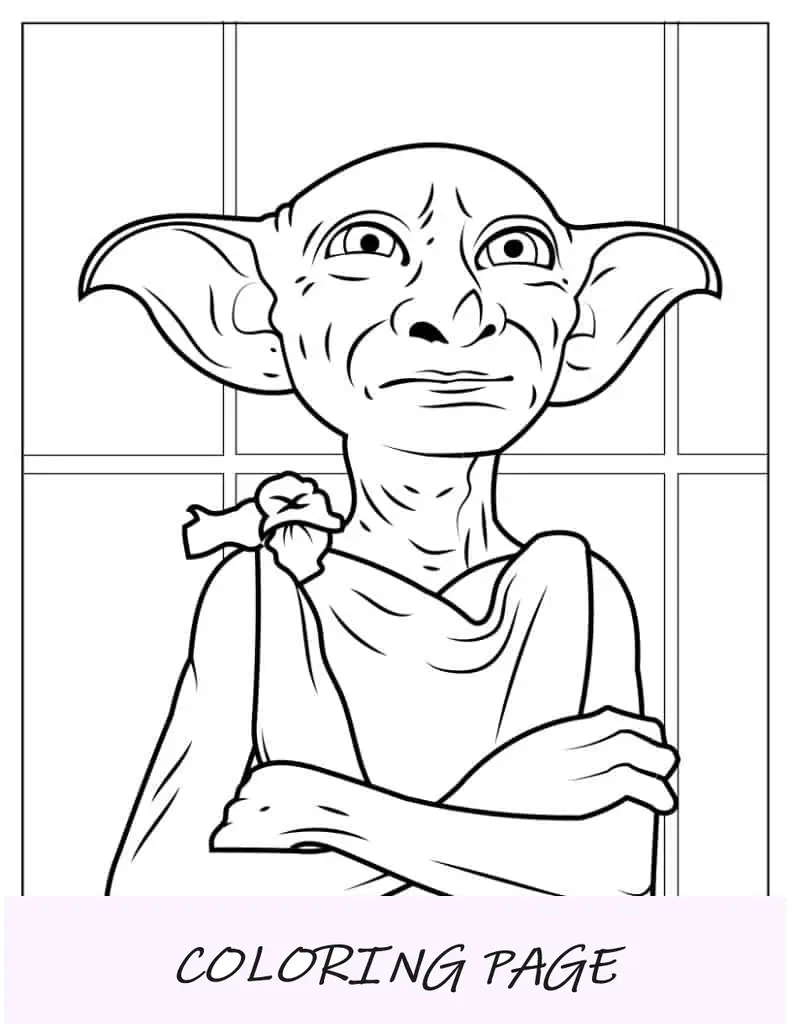 Close Up Do Triste Dobby Com Os Braços Cruzados