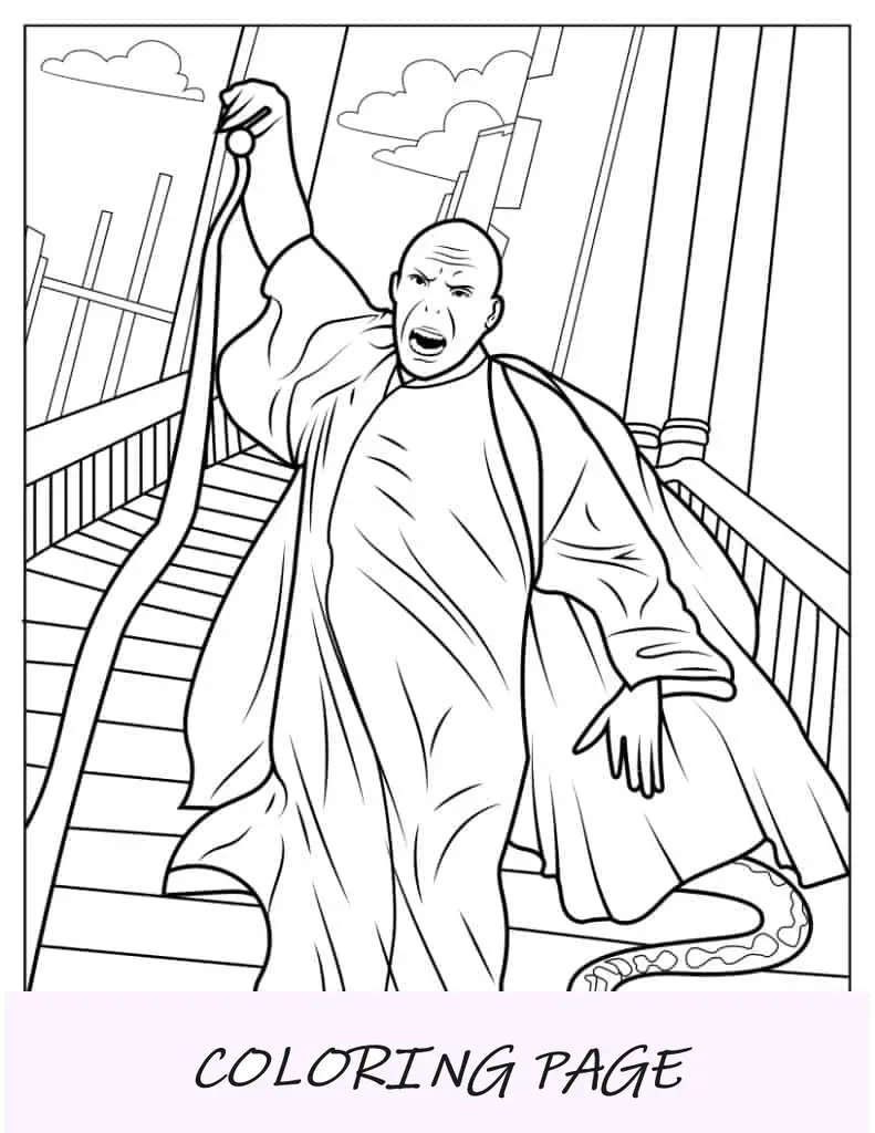 Voldemort lançando feitiço forte