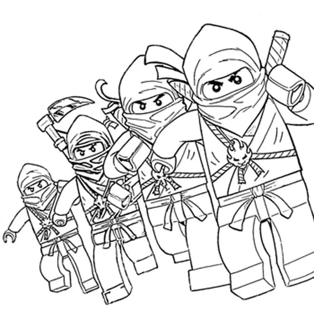 Ninjago Coloring Page Printable