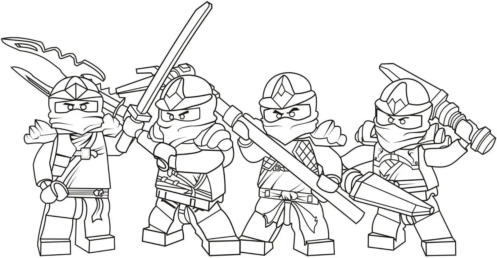 Lego Ninjago Free Lego Coloring Pages