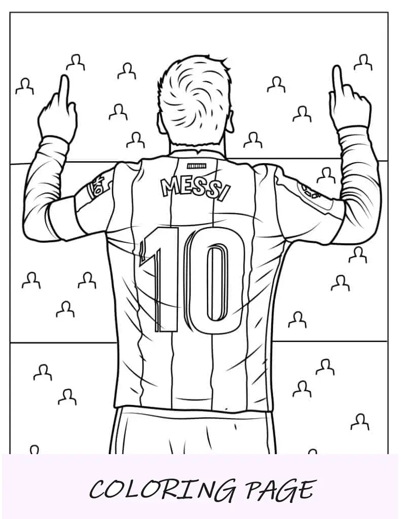 Vista posteriore della maglia di Lionel Messi