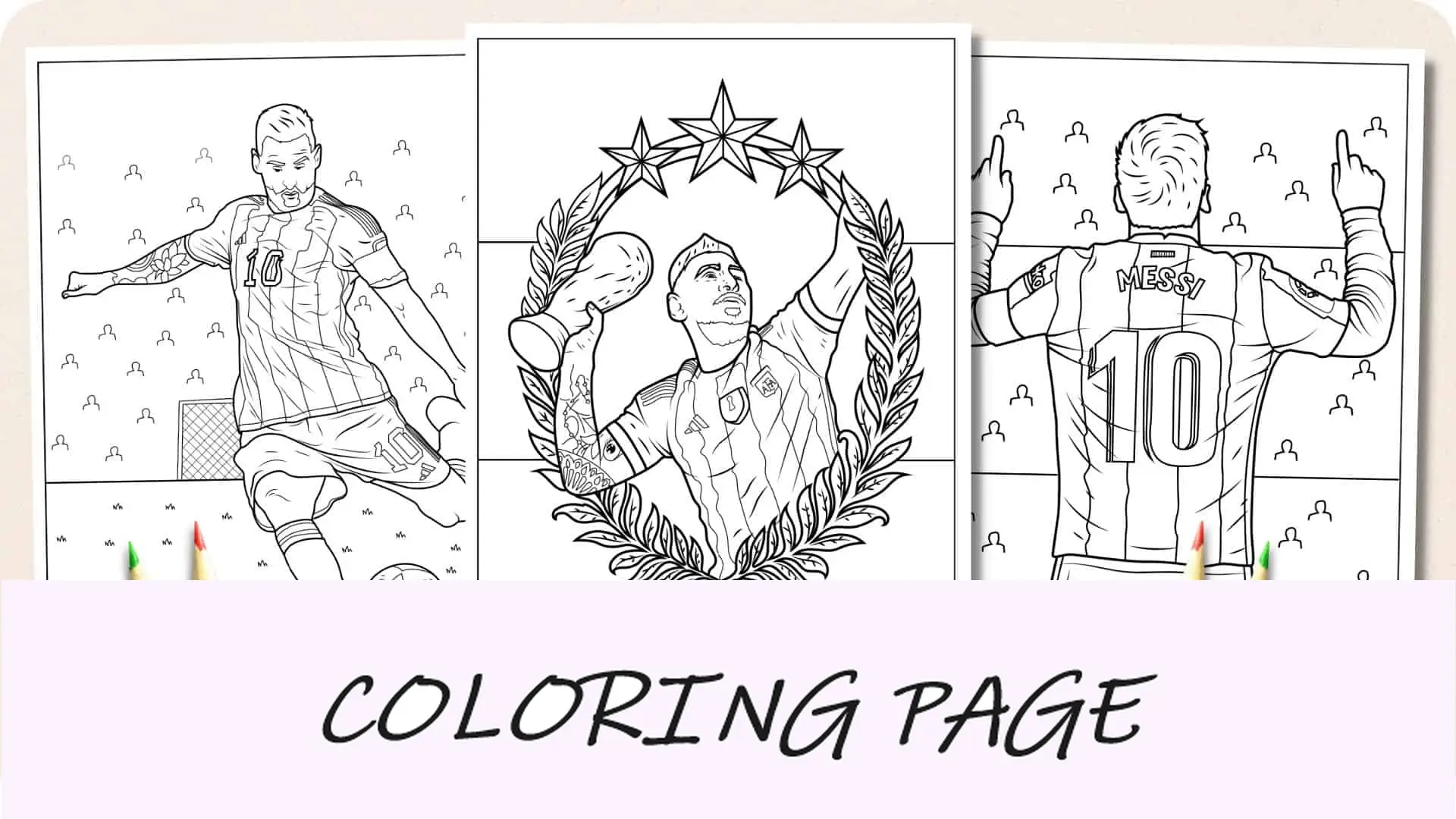 Disegni da colorare di Lionel Messi Immagine in evidenza