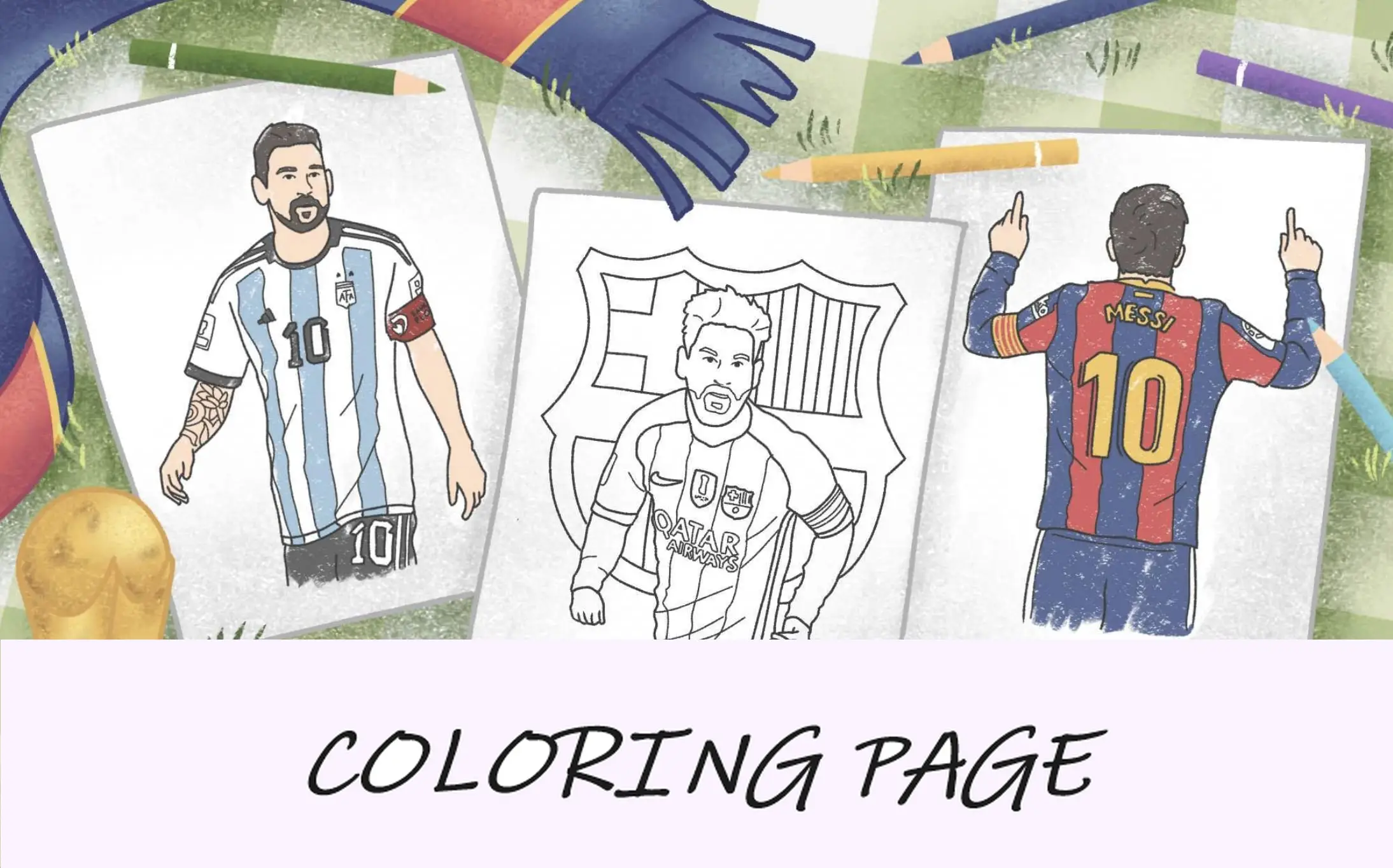 Lionel Messi Disegni Da Colorare Immagine In evidenza