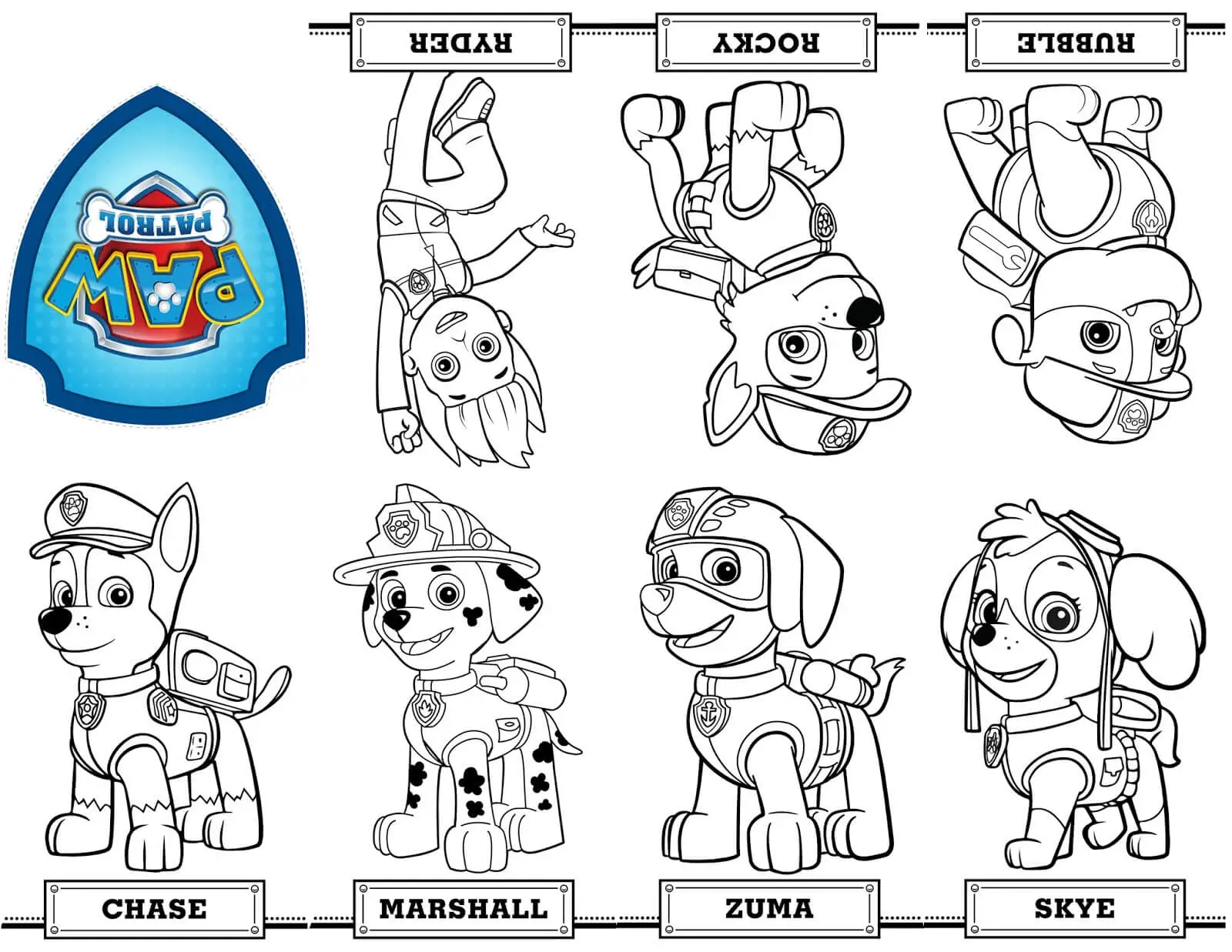 Color Paw Patrol