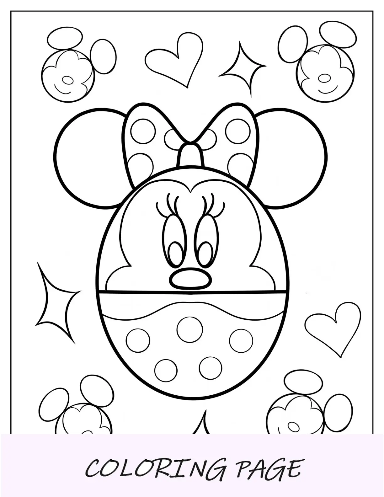 Página para colorear de feliz conejito de Pascua saliendo de un huevo