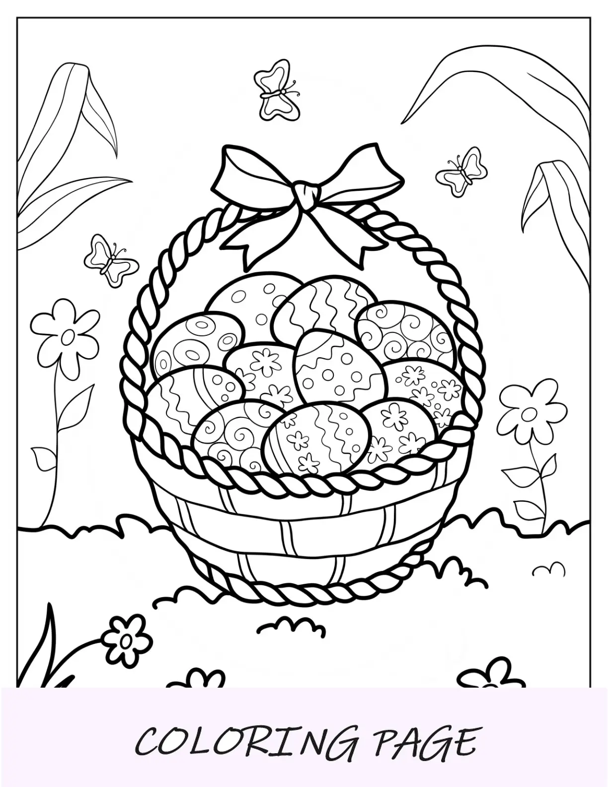Huevo de Pascua de dibujos animados con un pequeño conejito encima