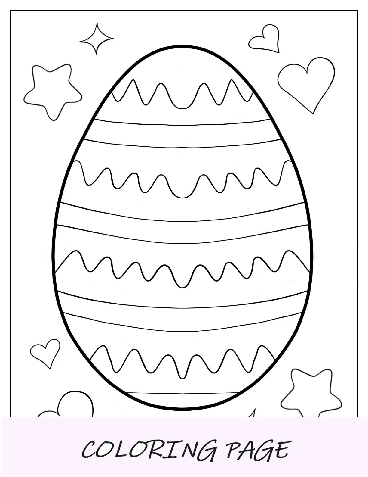 Hoja para colorear de puntada de huevo de Pascua en una playa