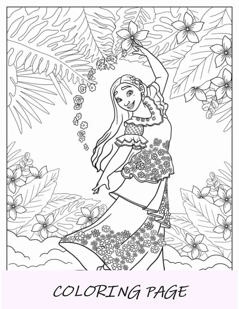 Isabela Madrigal Haciendo Flores