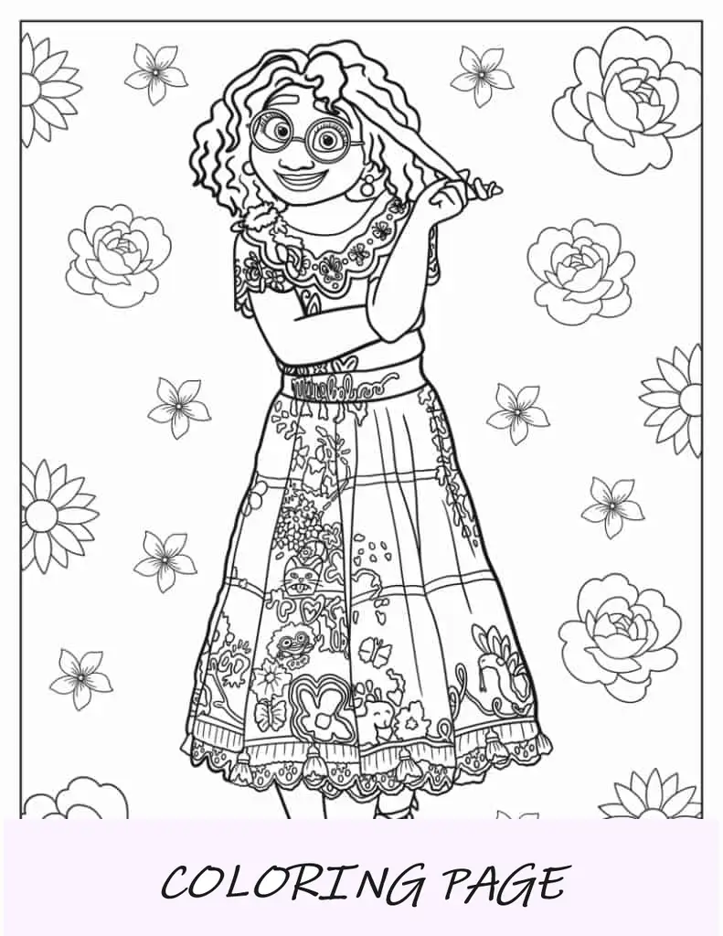 Coloring Sheet Of Mirabel Madrigal