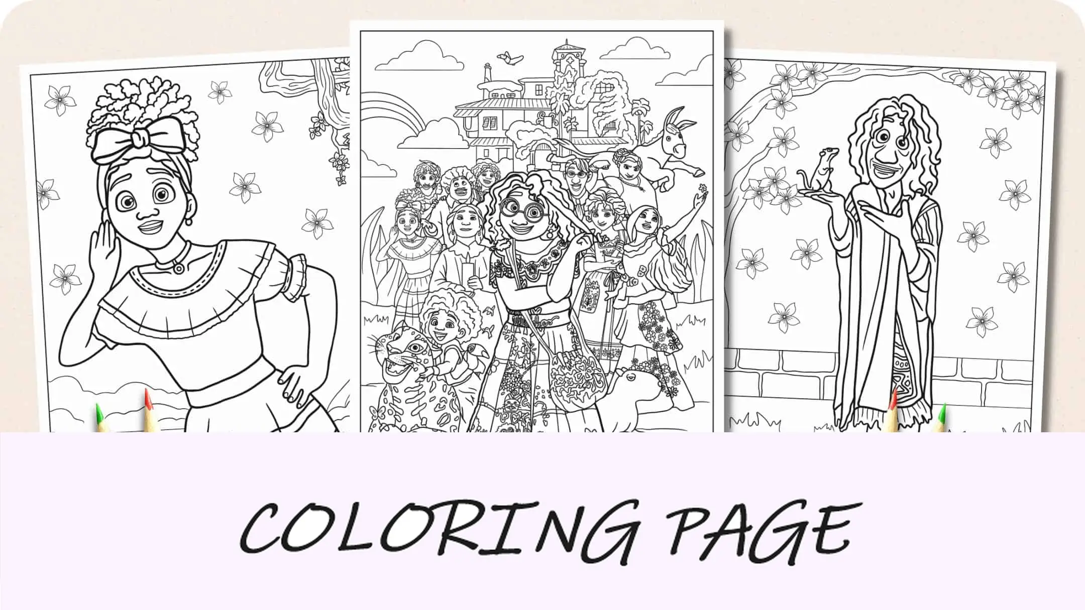 Encanto Coloring Pages Featured Image
