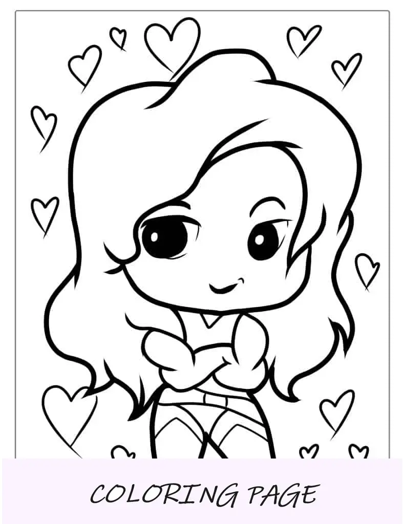 Ela Hulk desenho animado para colorir para crianças