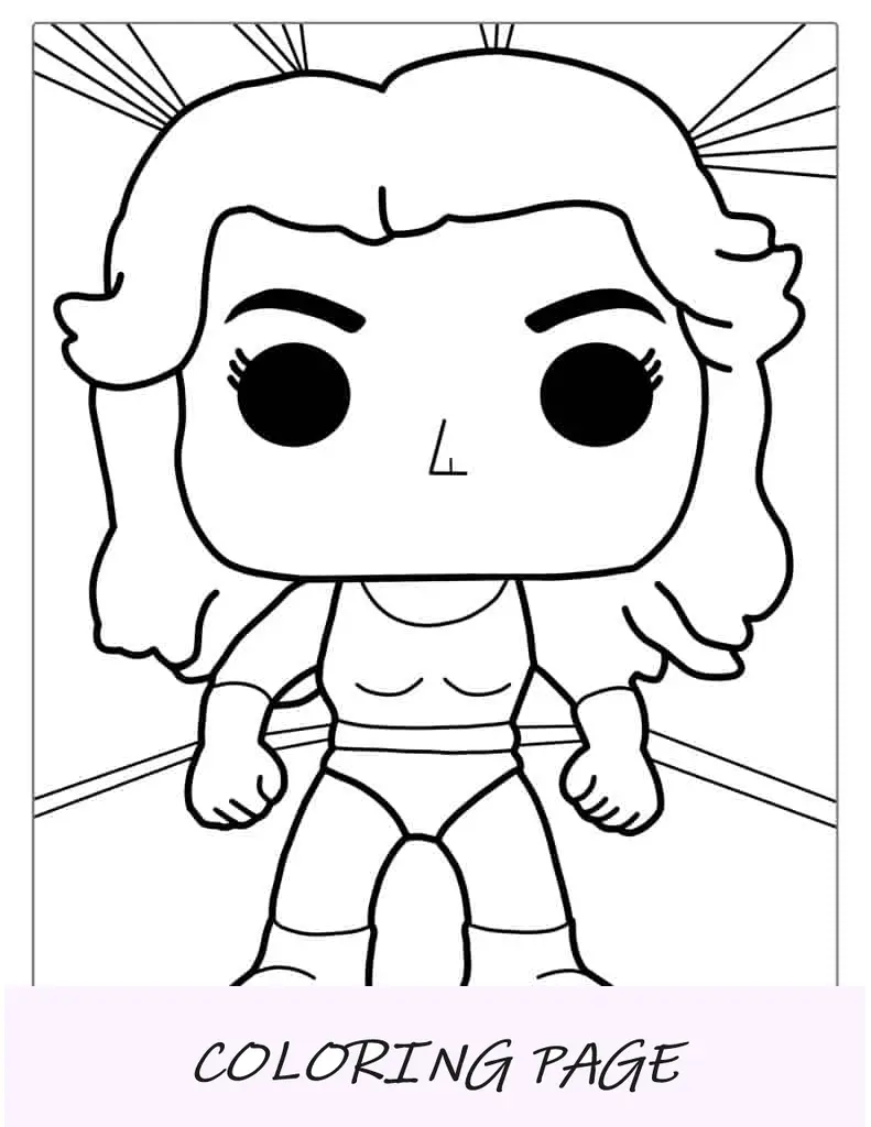 She Hulk Funko Pop brinquedo para colorir