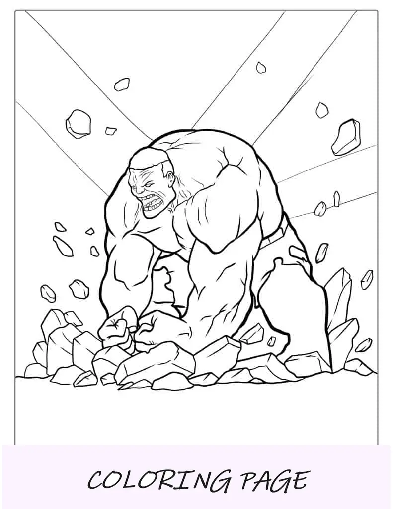 Coloração do Big Hulk Smash