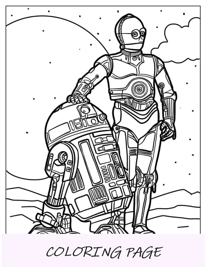 C-3PO e R2-D2 juntos