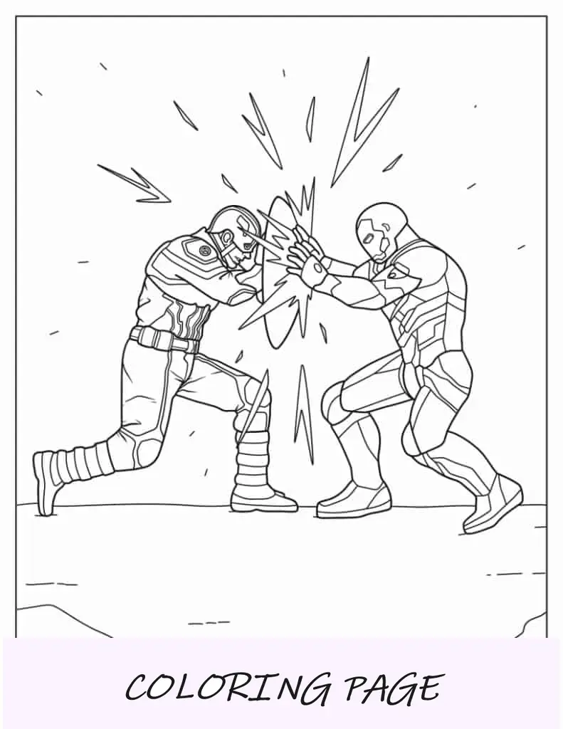 Dibujos Para Colorear De Iron Man Vs Capitan America