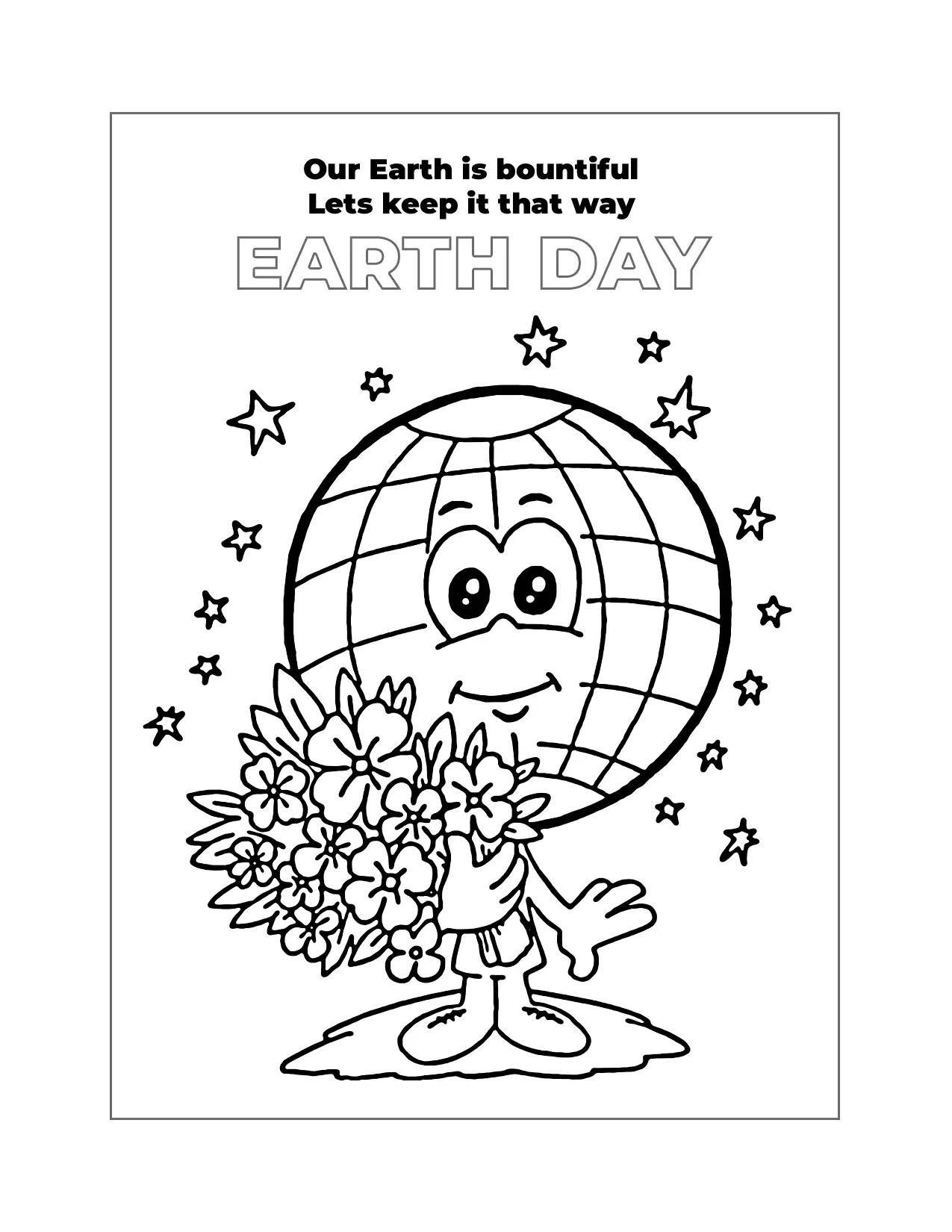 Bountiful Earth Coloring Page