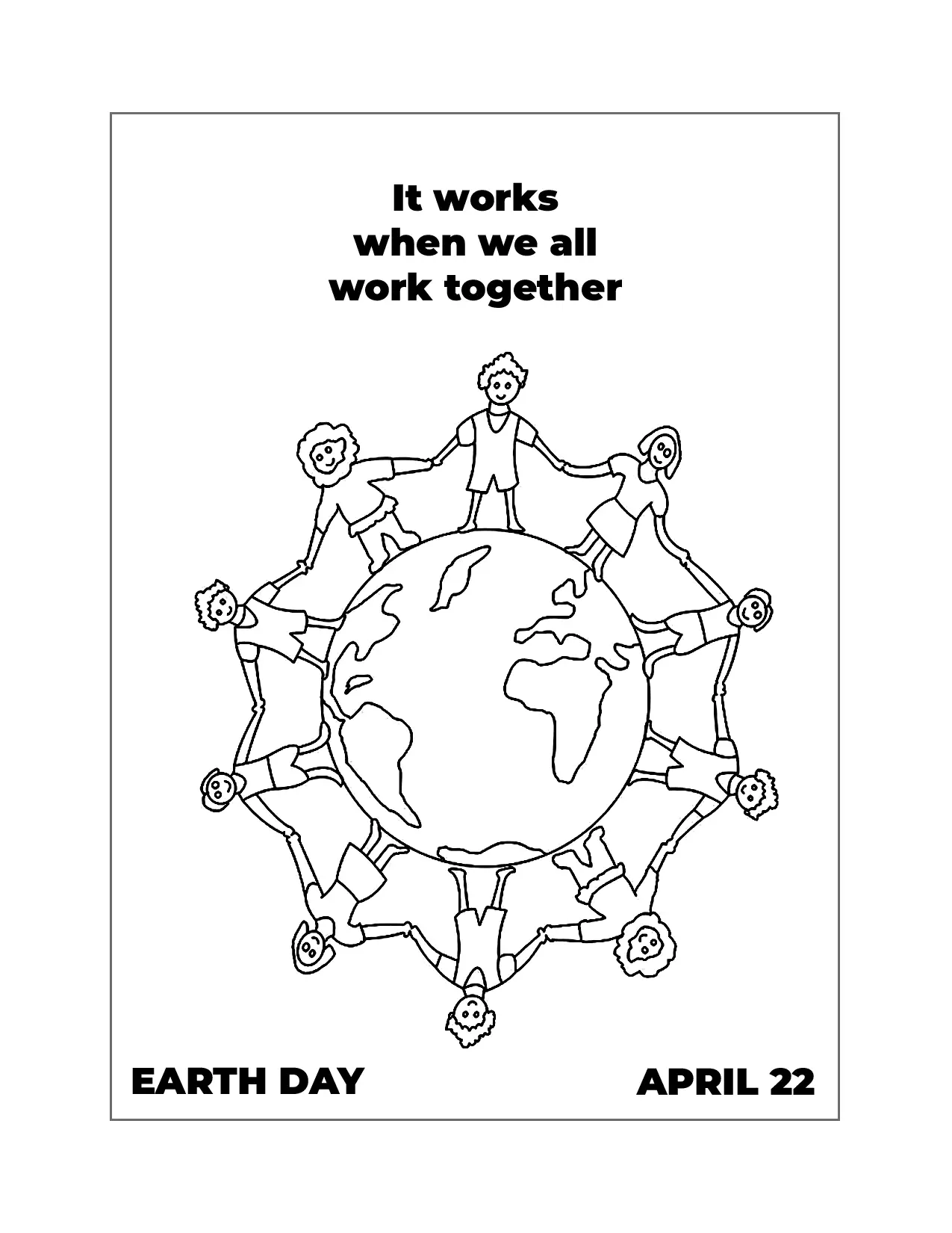 Work Together Earth Day Sheet