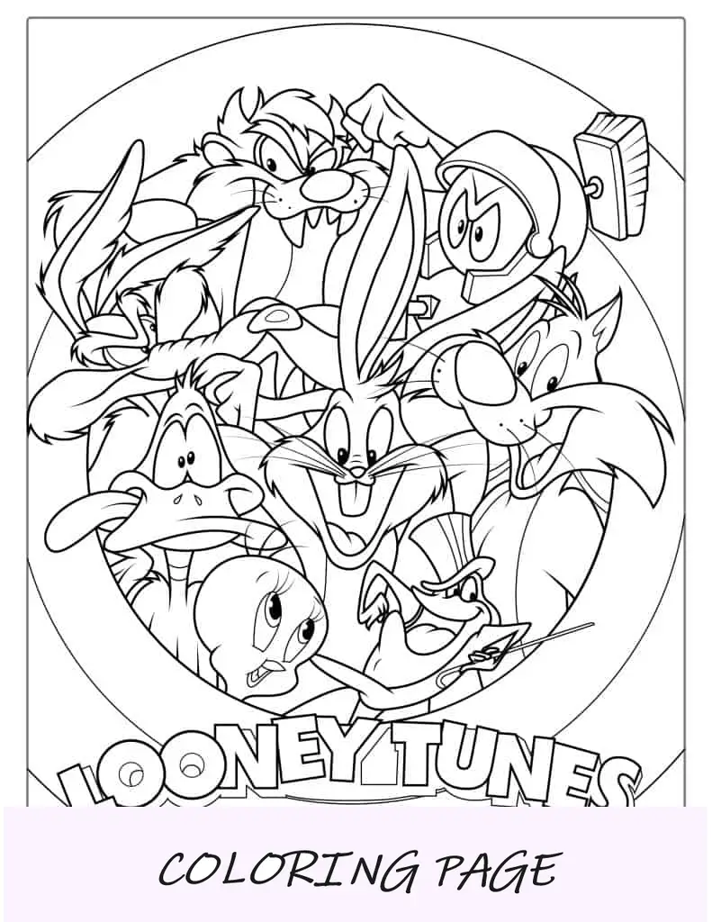 Looney Tunes Poster Art da colorare