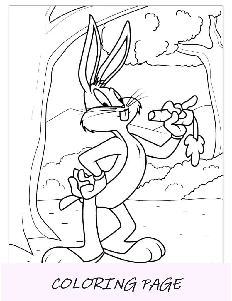 Bugs Bunny dai Looney Tunes ai colori
