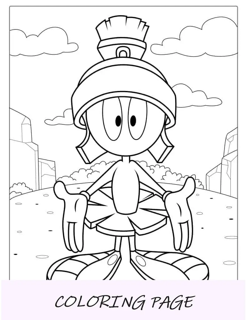 Marvin il marziano da colorare