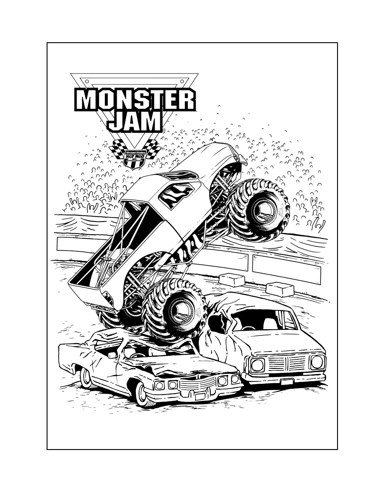 Monster Jam Coloring Page