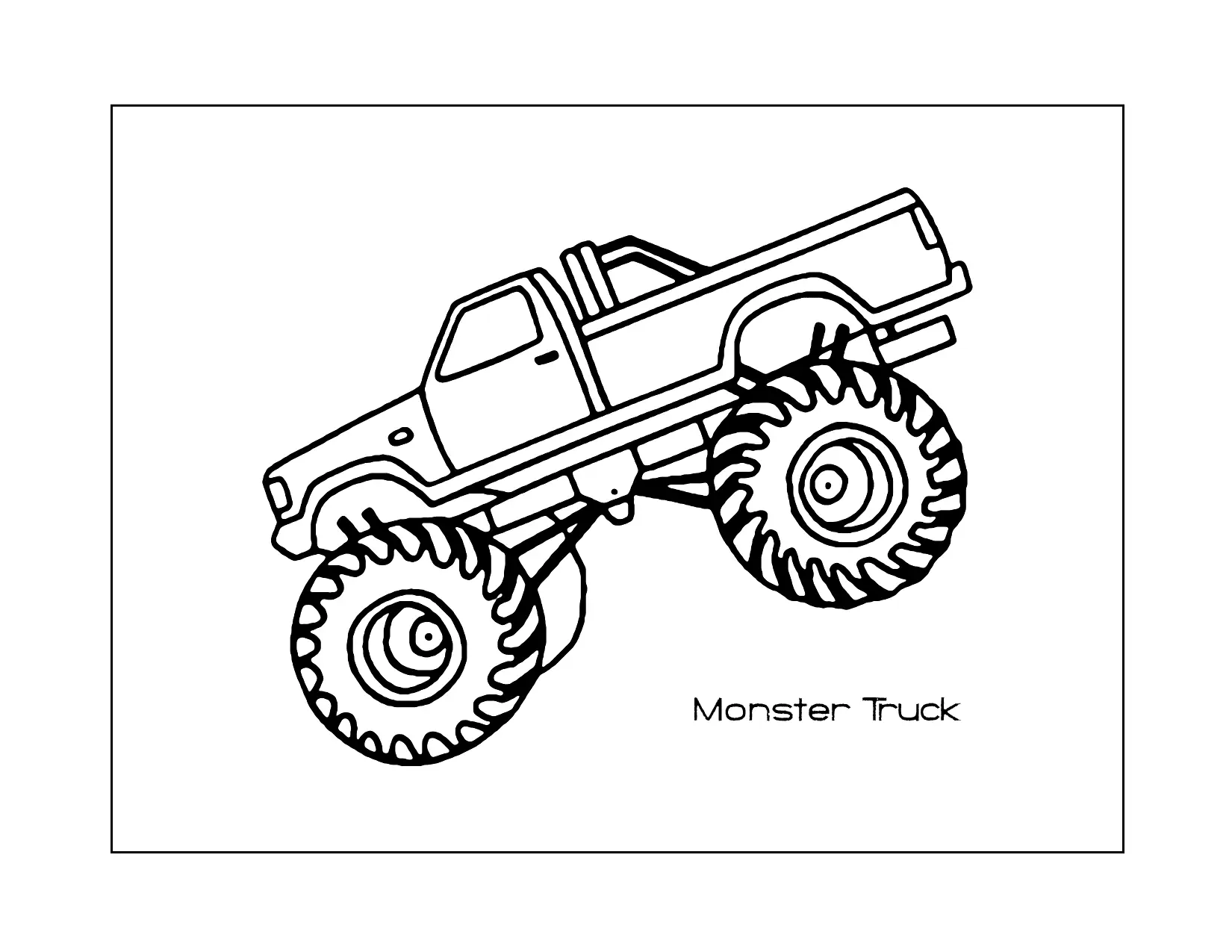 Monster Truck Coloring Pages