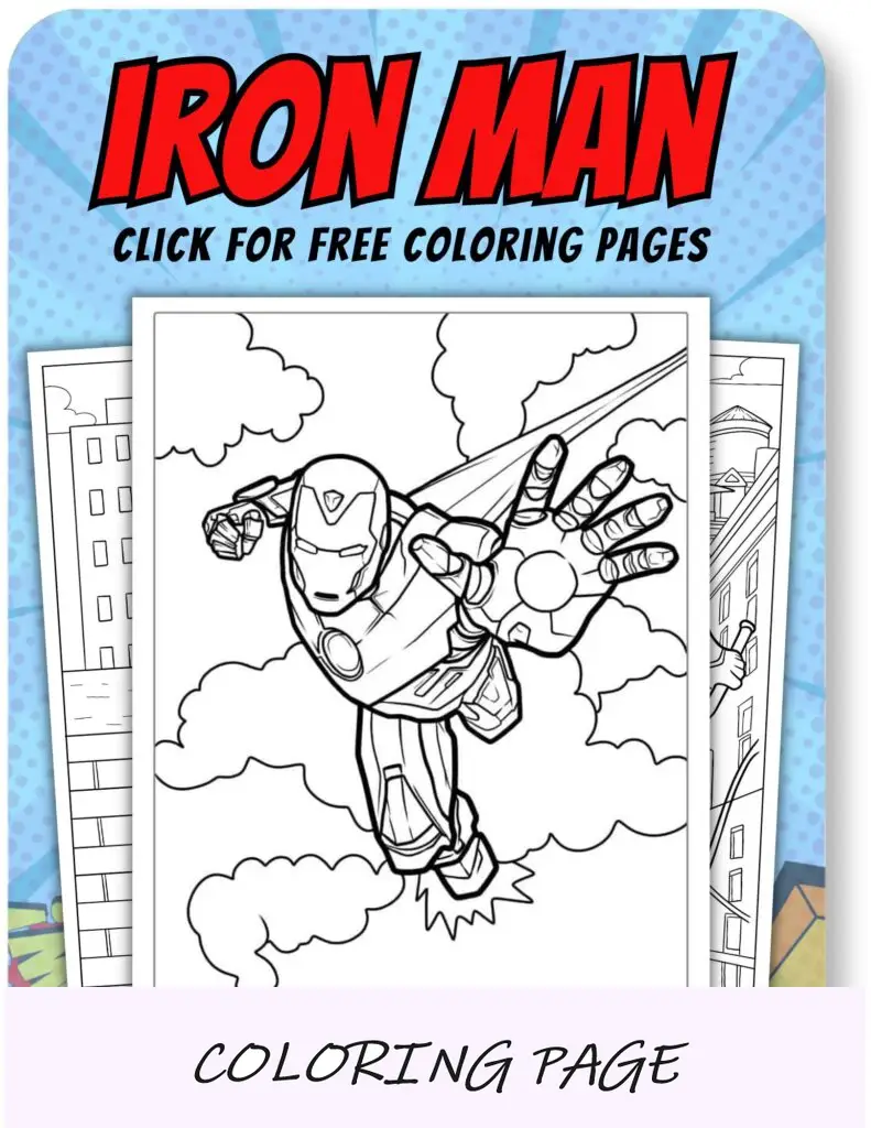 Iron Man Disegni da colorare per supereroi