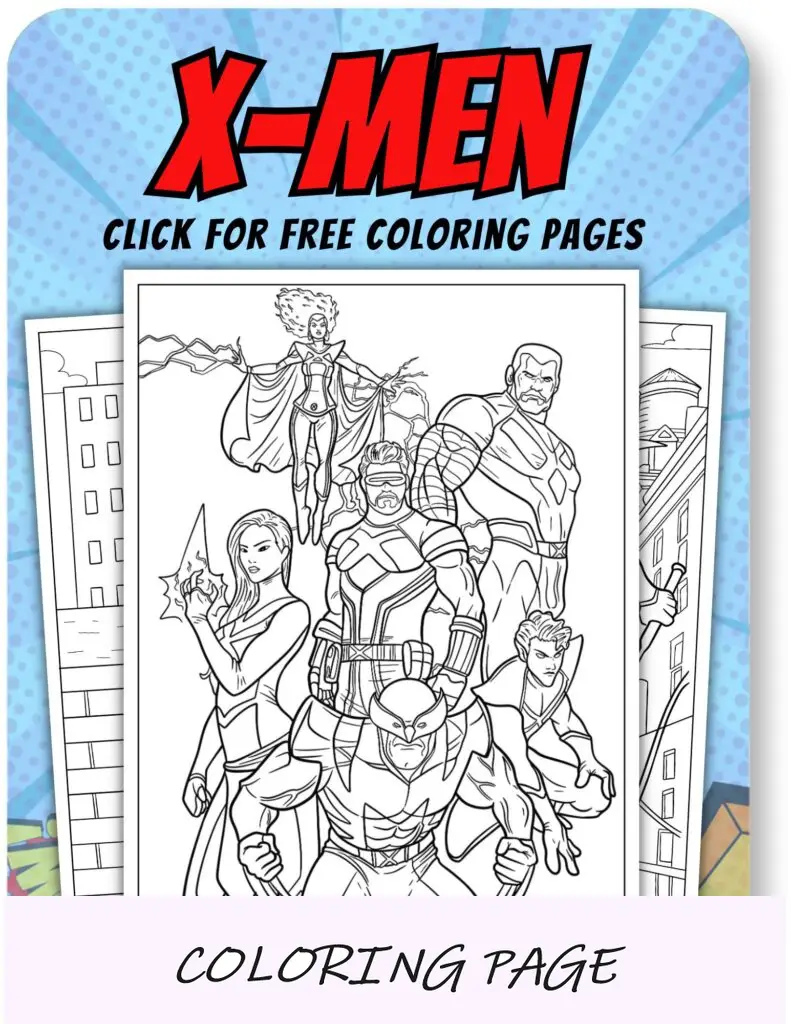 X-Men Disegni da colorare per supereroi